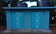 Construction of sanitary lavatory at Namchapara